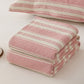 Minimalist Striped Cotton Gauze Quilt Blanket - image 4