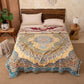 Retro Ethnic Tassel Cotton Quilt Blanket - image 1