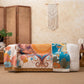 Retro Style Floral Cotton Blanket - image 3