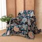 Boho Floral Tassel Cotton Quilt Blanket - image 3