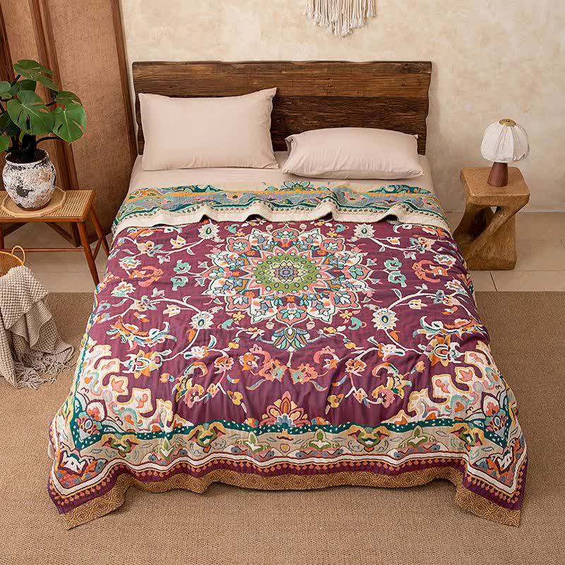 Retro Ethnic Style Cotton Blanket - image 5
