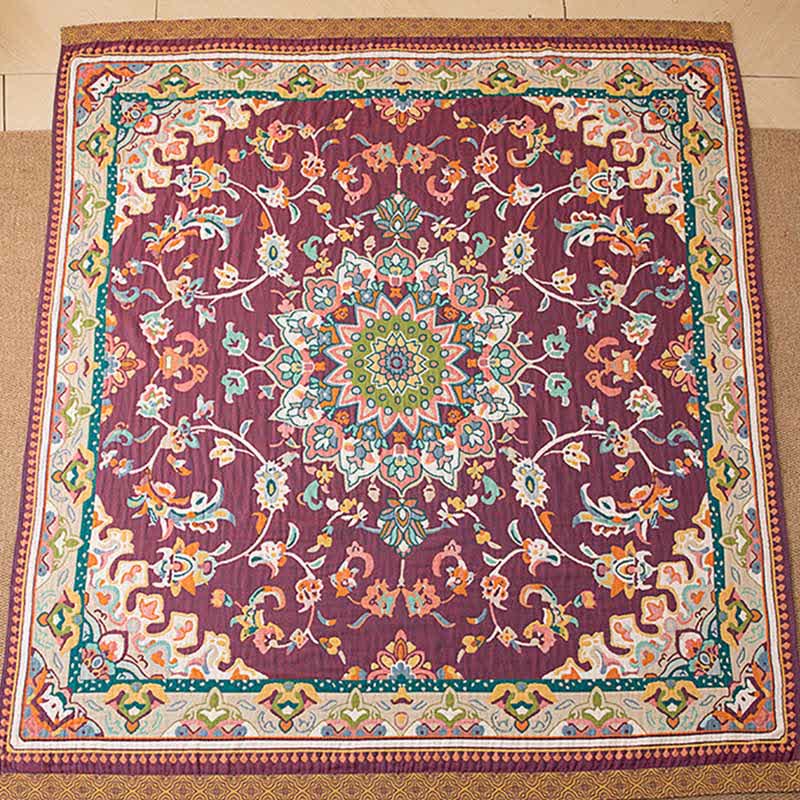 Retro Ethnic Style Cotton Blanket - image 3