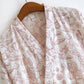 Mushroom & Bunny Cotton Gauze Kimono Robe - image 4