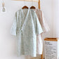Mushroom & Bunny Cotton Gauze Kimono Robe - image 1