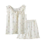 Cartoon Bunny & Floral Cotton Gauze Pajamas - image 2