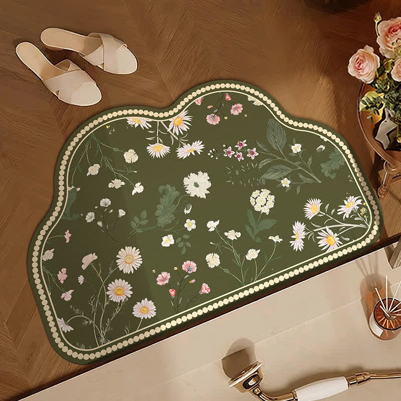 Vintage Wildflower Diatom Mud Bath Mat - image 3