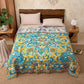 Retro Blue Pure Cotton Quilt Blanket - image 1