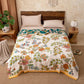 Vibrant Floral Pure Cotton Blanket - image 3