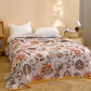 Blooming Floral Pure Cotton Quilt Blanket - image 1