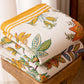 Vibrant Floral Pure Cotton Blanket - image 2