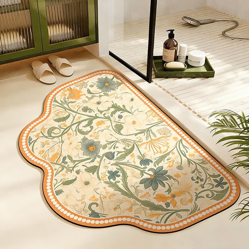 French Chic Diatom Mud Absorbent Bath Mat - Trapezoid - 23" x 35" - image 2