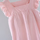 Gingham Flutter Sleeve Cotton Nightgown - image 3