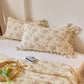 Floral Cotton Gauze Waffle Weave Quilt Blanket - image 11