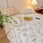 Floral Cotton Gauze Waffle Weave Quilt Blanket - image 5