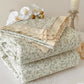 Elegant French Floral Quilted Bedspread - image 4