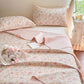 French Country Floral Quilted Cotton Bedspread - image 3