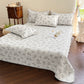 Vinatge Floral Quilted Cotton Bedspread - image 3