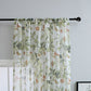 Refresh Floral Rod Pocket Cotton Linen Curtain - image 3