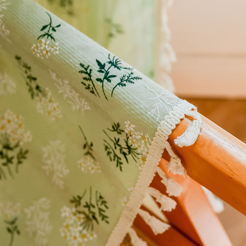 Refresh Floral Tassel Cotton Sheer Curtain - image 30