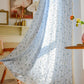 Refresh Floral Tassel Cotton Sheer Curtain - Blue - 55"W x 102"L - image 17