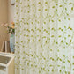 Cottage Style Green Leaf Sheer Curtain - image 5