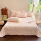 French Country Floral Quilted Cotton Bedspread - image 1