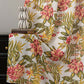 Cottage Style Floral & Leaf Curtain - Red & Green - 52"W x 108"L - image 6