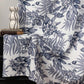 Cottage Style Floral & Leaf Curtain - Dark Gray - 52"W x 108"L - image 4