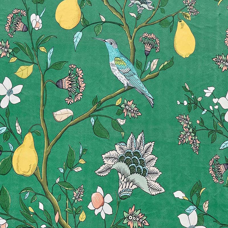 Vintage Country Bird & Floral Curtain - image 12