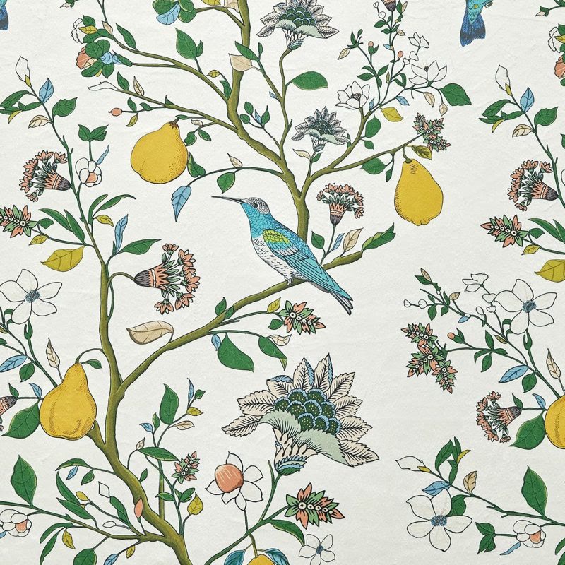 Vintage Country Bird & Floral Curtain - image 5