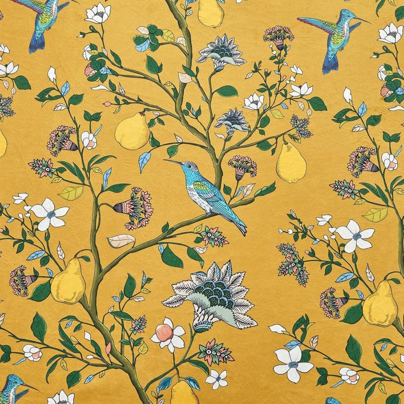 Vintage Country Bird & Floral Curtain - image 19