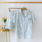 Refresh Bunny Forest Cotton Gauze Pajamas - Green - XL - image 12
