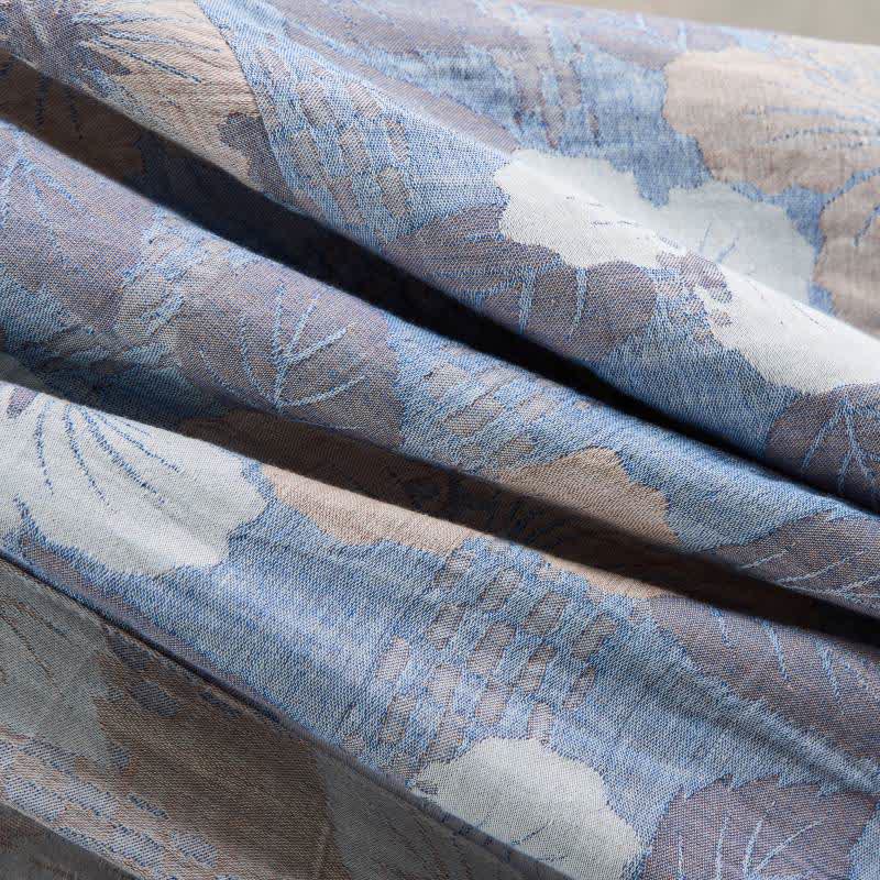 Cherry blossom Cotton Gauze Kimono Robe - image 8