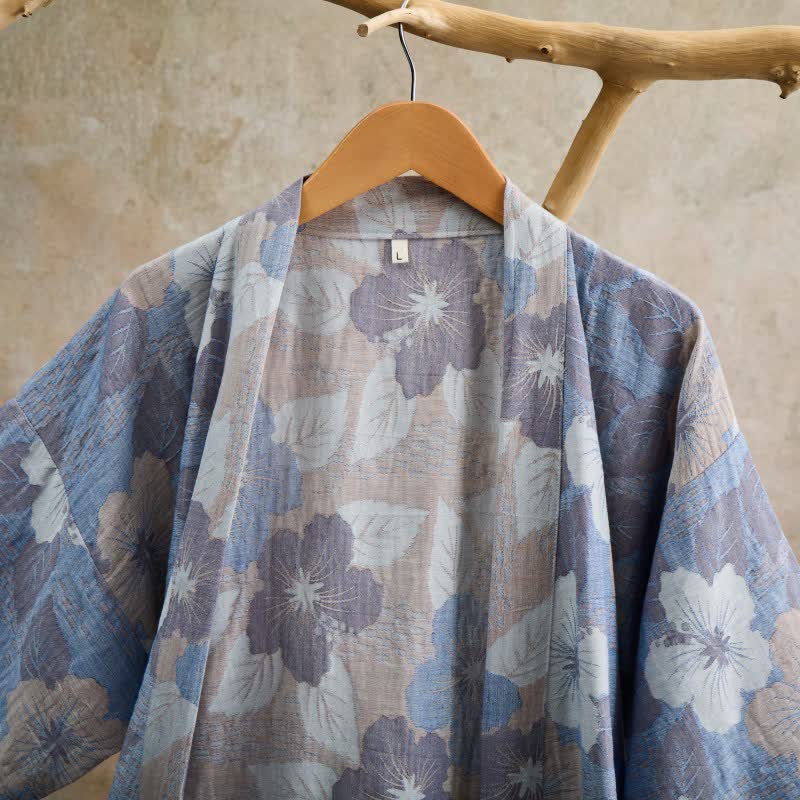 Cherry blossom Cotton Gauze Kimono Robe - image 2