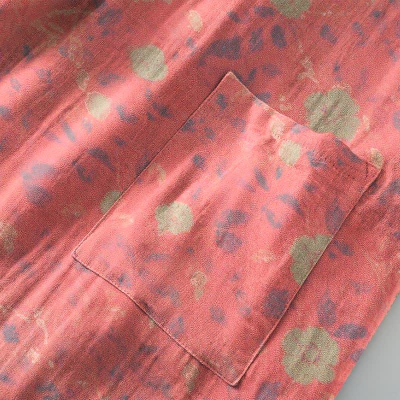 Double Gauze Floral Cotton Kimono Robe - image 6