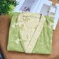 Double Gauze Green Butterfly Cotton Kimono Robe - image 3
