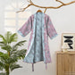 Double Gauze Blooming Floral Cotton Kimono Robe - image 1