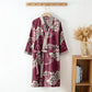 Luxurious Peony Double Gauze Cotton Kimono Robe - image 2