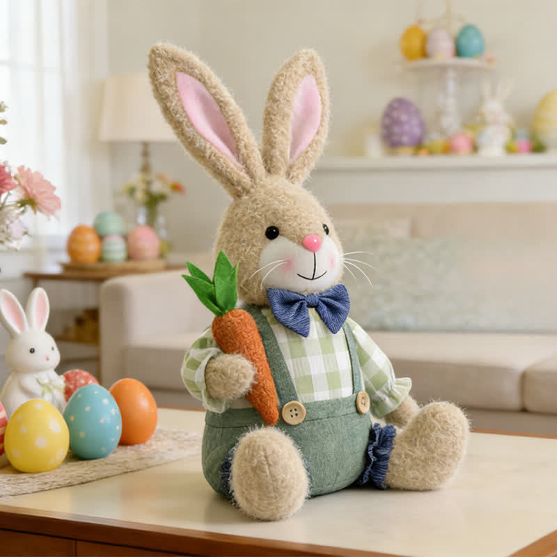 Easter Sitting Bunny Plush Figurine Decor - image 9
