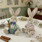 Easter Sitting Bunny Plush Figurine Decor - image 1