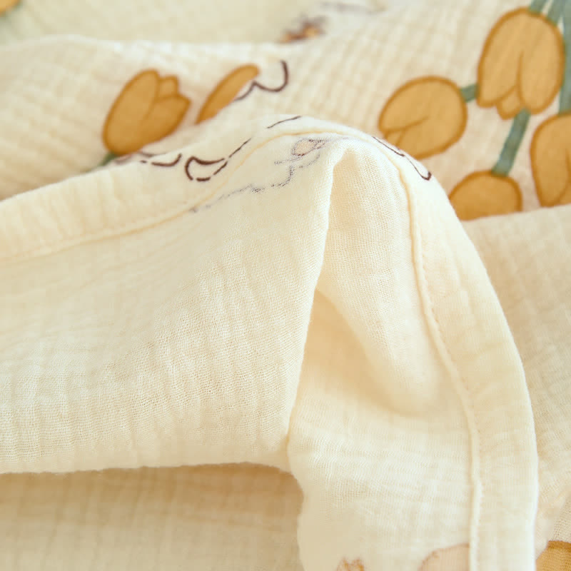 Tulip & Bunny Cotton Gauze Pajama Set - image 12