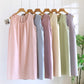 Minimalist Solid Color Cotton Sleeveless Nightgown - image 2