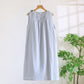 Minimalist Solid Color Cotton Sleeveless Nightgown - Blue - XL - image 16