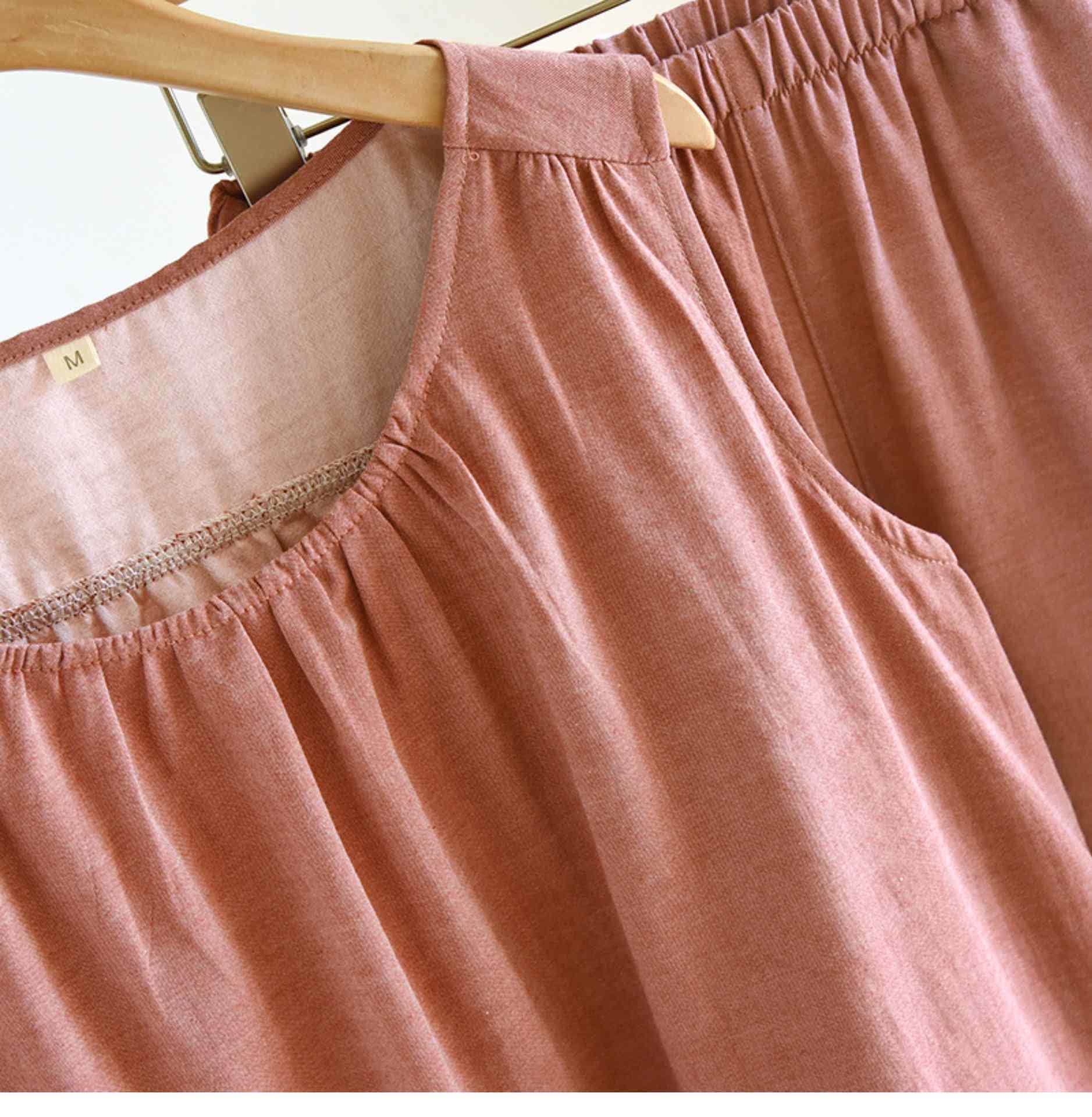 Solid Cotton Gauze Tank & Shorts Set - image 5