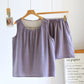 Solid Cotton Gauze Tank & Shorts Set - Purple - XL - image 12
