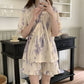 Artistic Pattern Ruffle Sleeve Pajamas - image 2