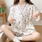 Refresh Floral Kimono Cotton Pajama Set - image 3