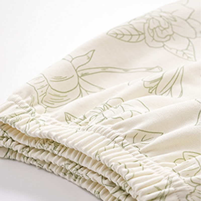 Floral Cotton Two-Piece Long Sleeve Homewear - image 3