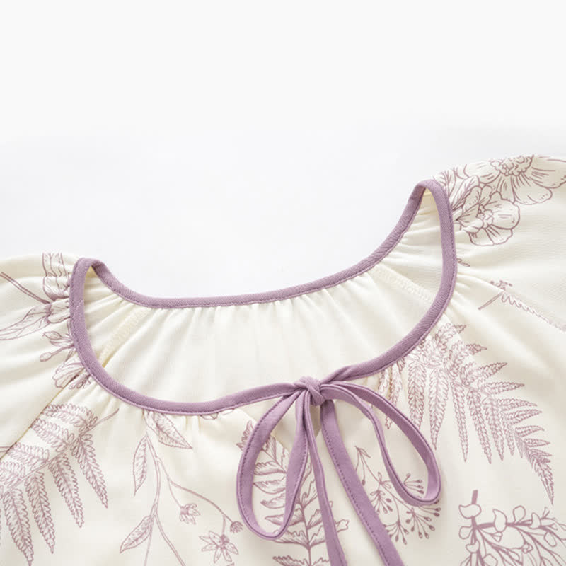 Botanical Cute Rabbit Cotton Loungwear Set - image 3