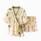 Hydrangea Botanical Ruffle Sleeve Pajamas - image 5